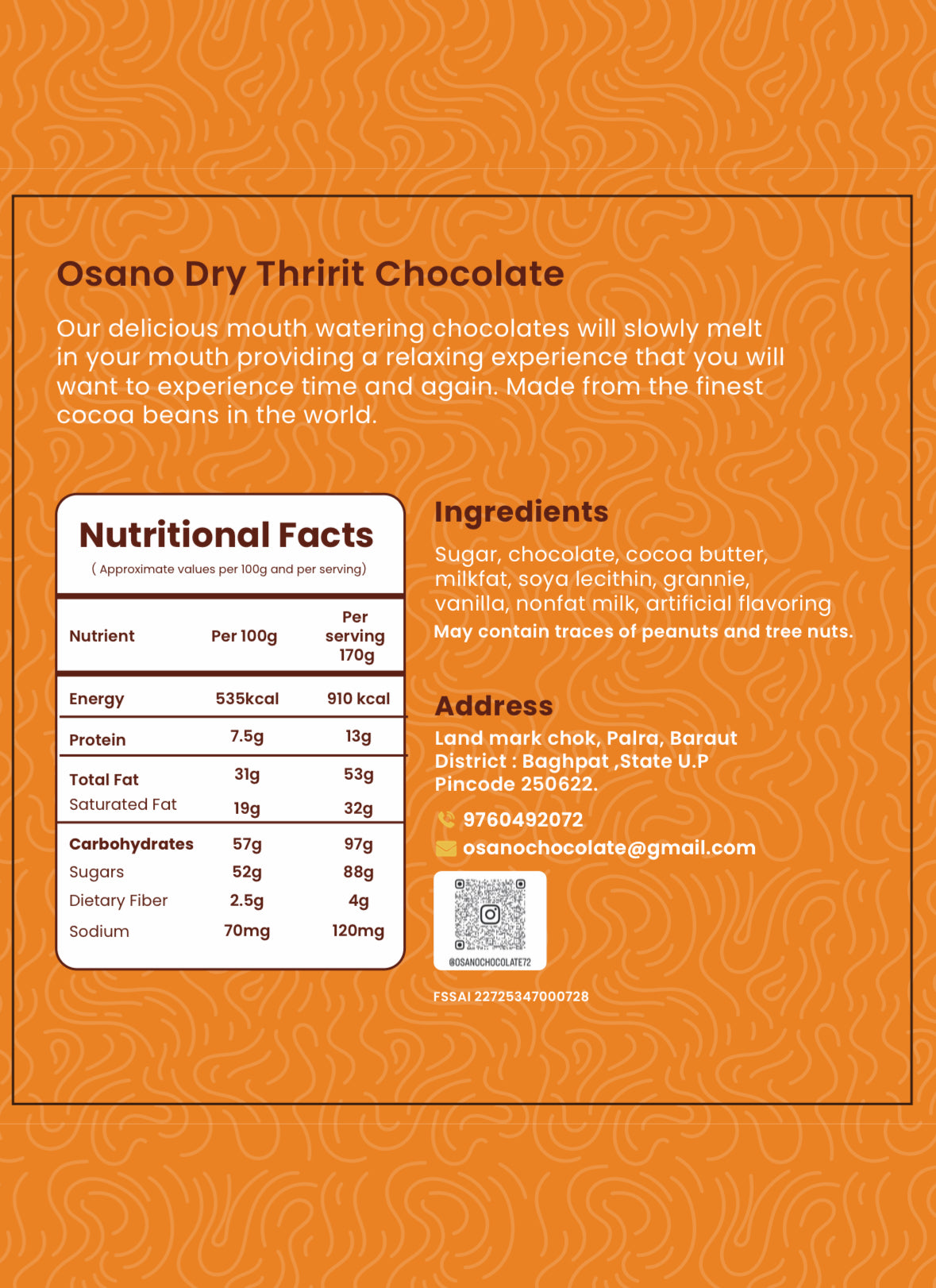 Dry Fruit Chocolate Collection: Open Box Presentation