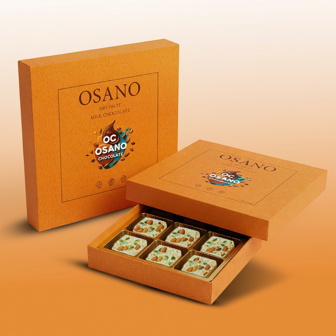 Dry Fruit Chocolate Collection: Open Box Presentation